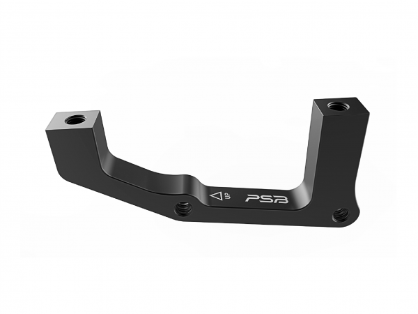 This adapter allows the use of 203mm rotors with PM calipers on a IS rear frame.